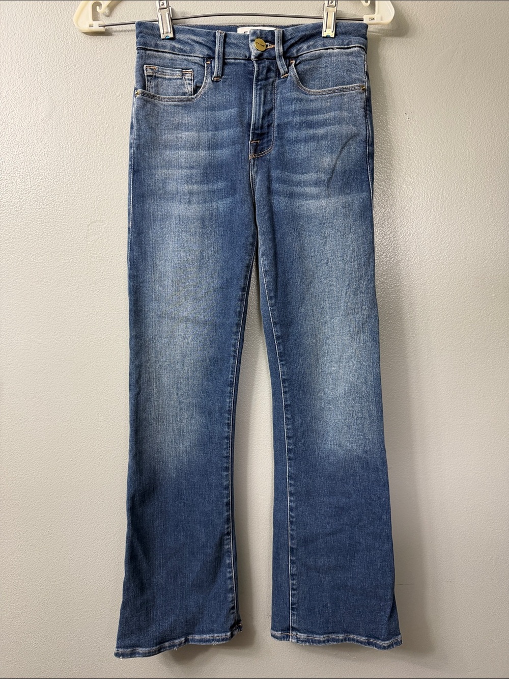 FRAME Le crop mini boot Denim Jeans - Blue 24
